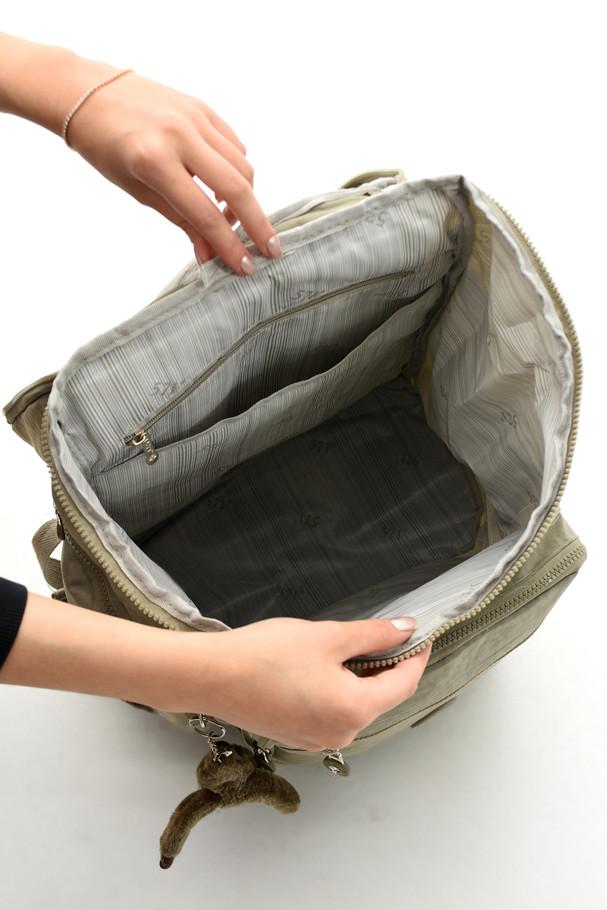 کوله پشتی زنانه قهوه ای Çanta Trend | 571-7D اورجینال - تصویر 6