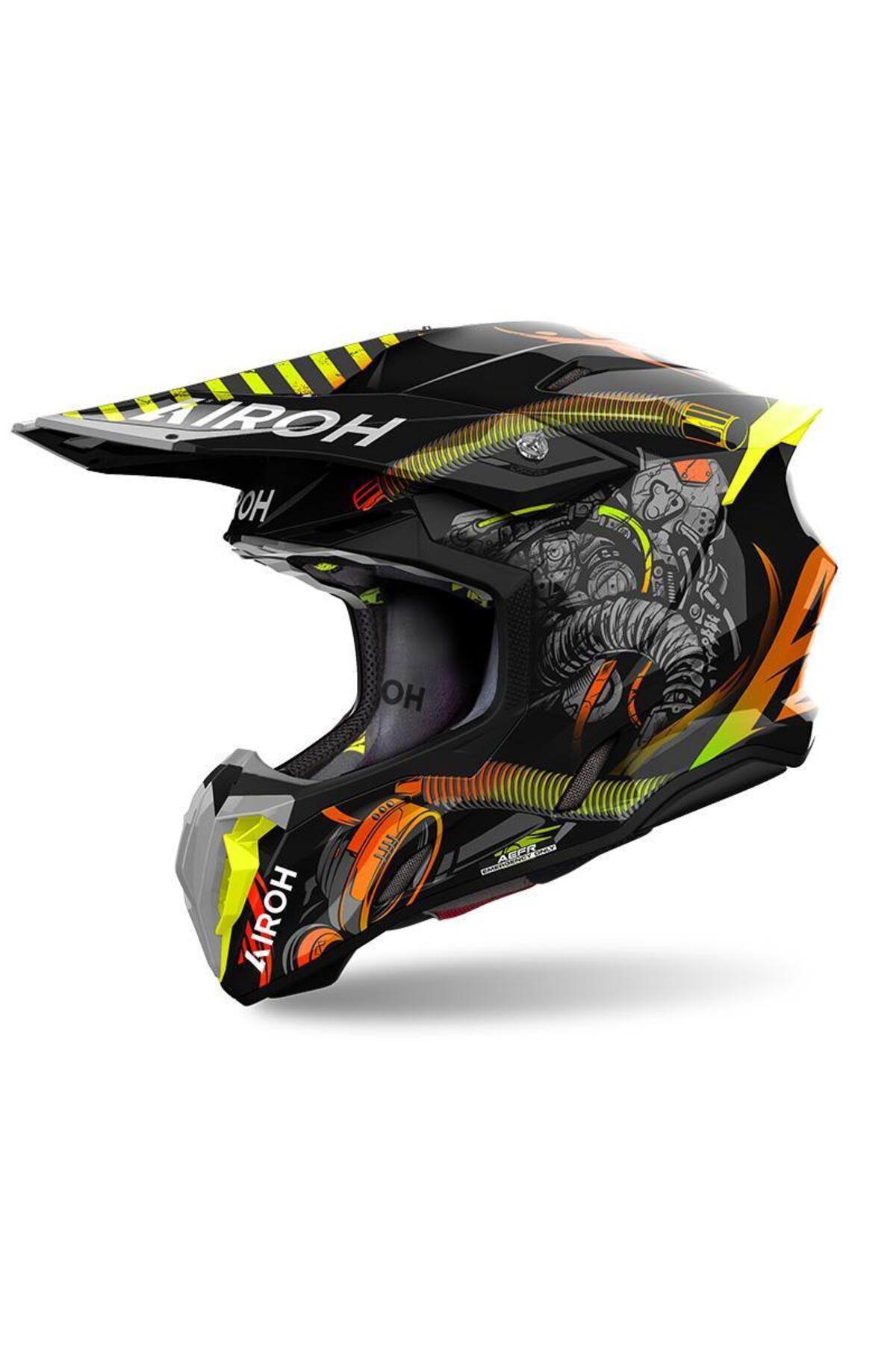casco cross enduro airoh twist iron pink gloss articolo twir54