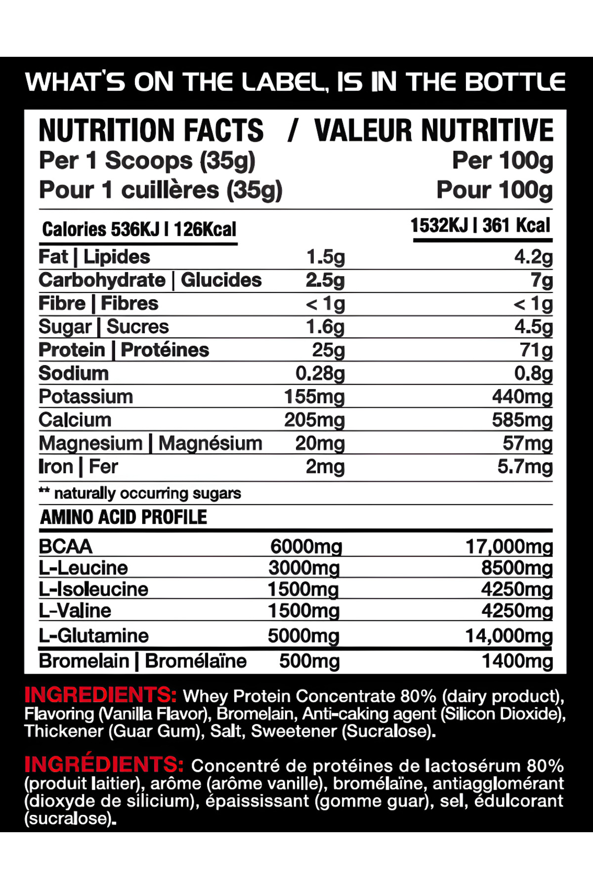 Iron Whey Protein Concentrate 2