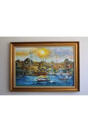 İstanbul Manzara Orijinal Yağlı Boya 105×75 87965485