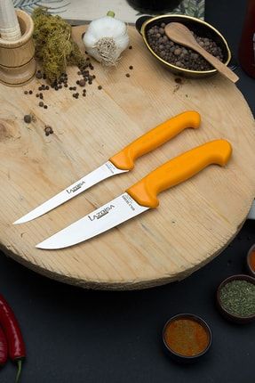 Gold Serisi Mutfak Bıçak Seti Et Ekmek Sebze Balık Fileto Bıçağı 2 Li Set 44