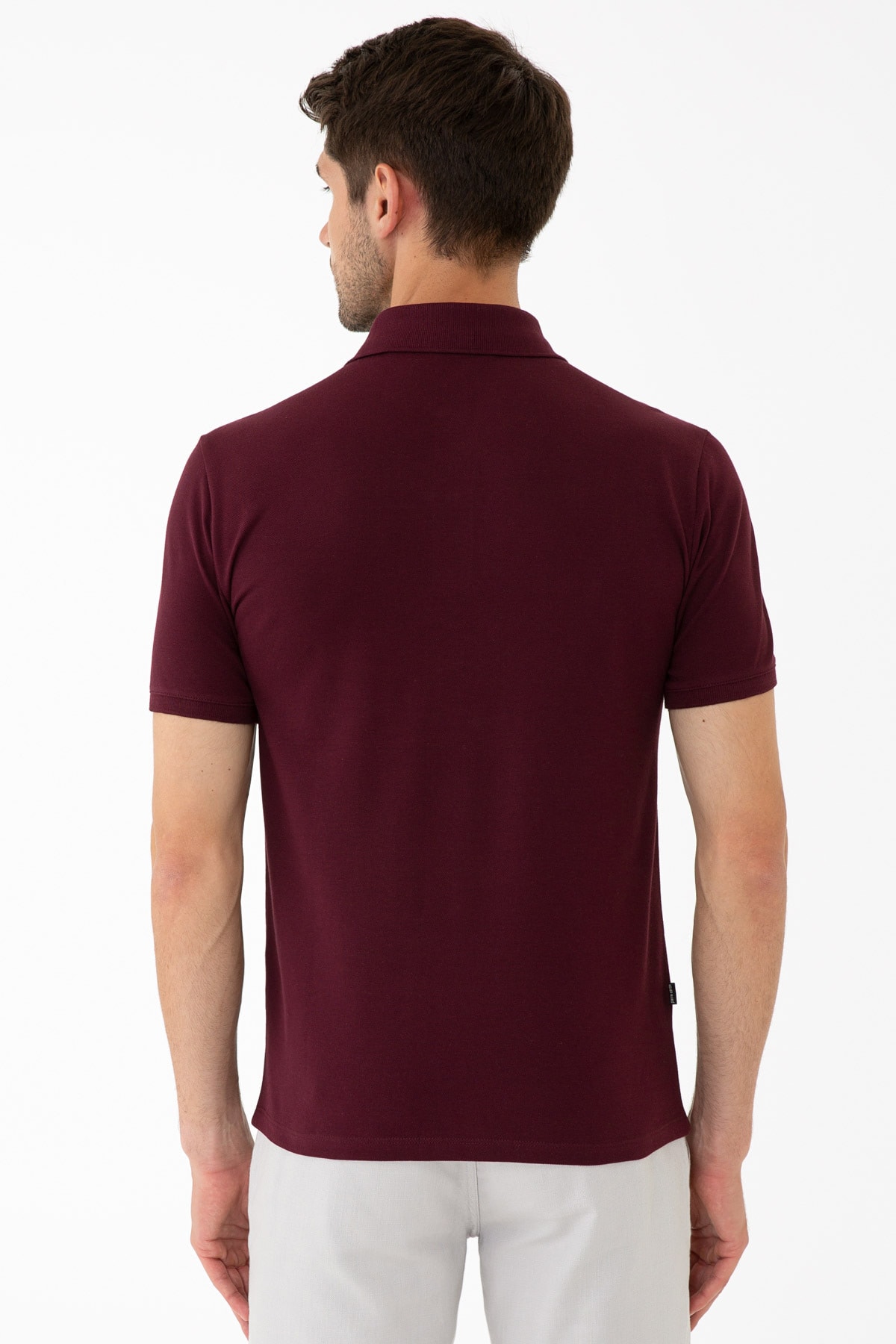 تیشرت مردانه بورگوندی پیرکاردین | G021GL011.000.1315240 اورجینال - تصویر 3