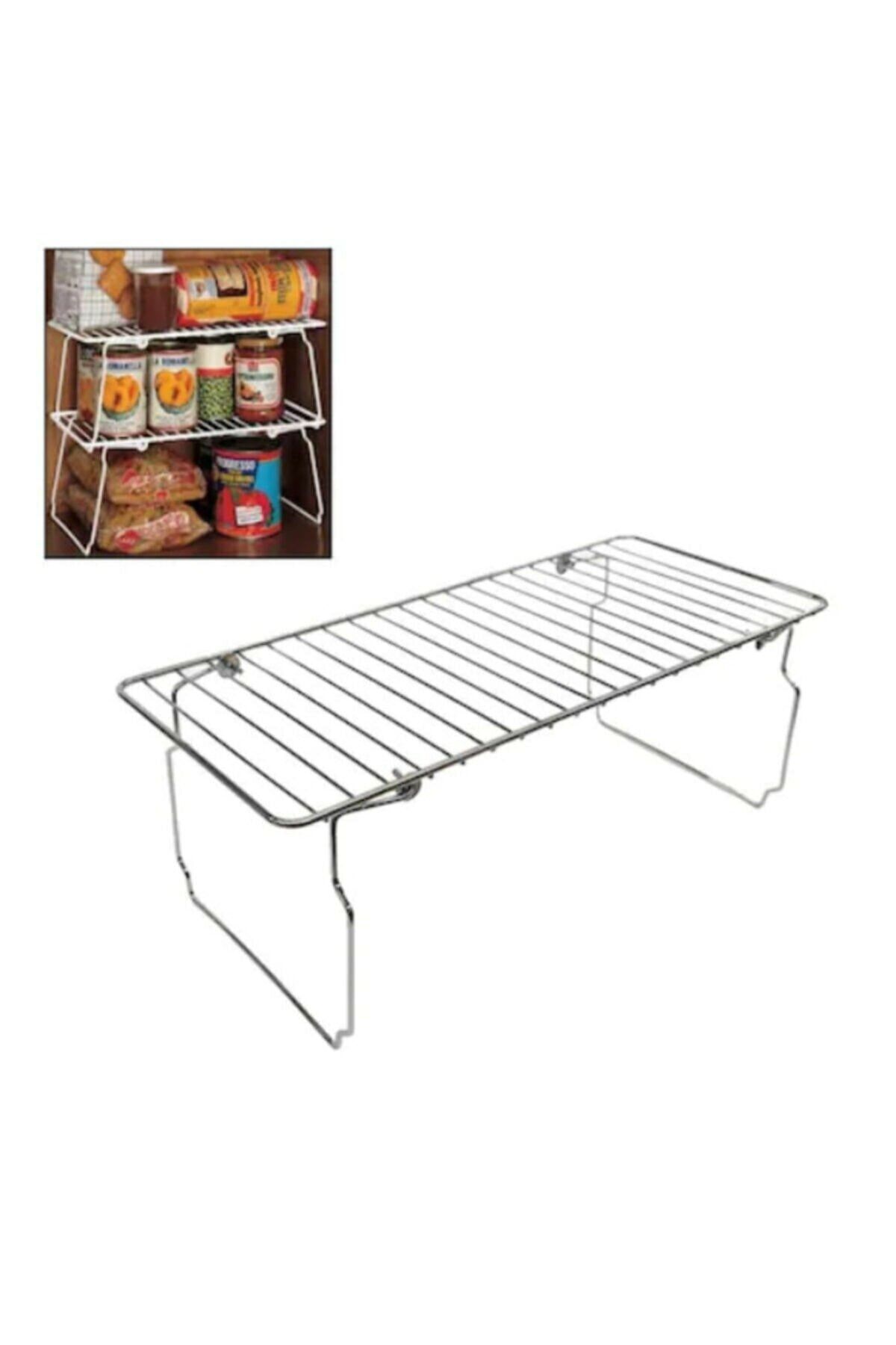 RENK YAPI RÜYASI 5 Bucăți De Calitate Trend Metal Bucătărie Baie Pod Raft Blat Dulap Organizator Cămară - One Size