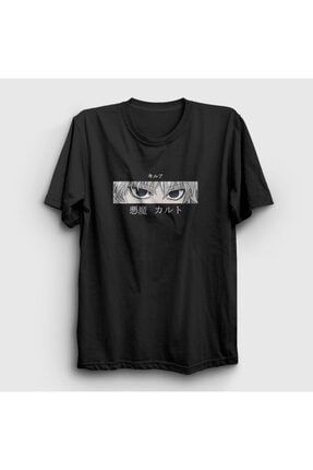 Unisex Siyah Killua Eyes Anime Hunter X Hunter T-shirt 238562tt