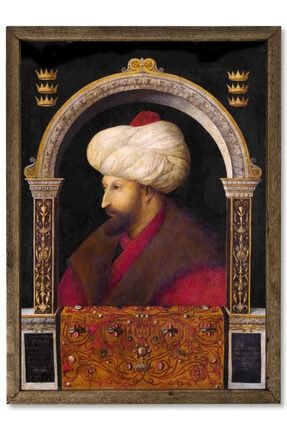 Fatih Sultan Mehmed Portre Ahşap Tablo Gentile Bellini armdfset0000084