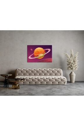 Saturn Hamburger Cafe Dekor Kanvas Tablo TYC00191104745