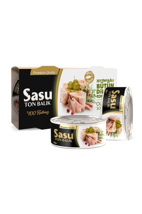SASU Zeytinyağlı Ton Balığı 12x160g Bütün Dilim