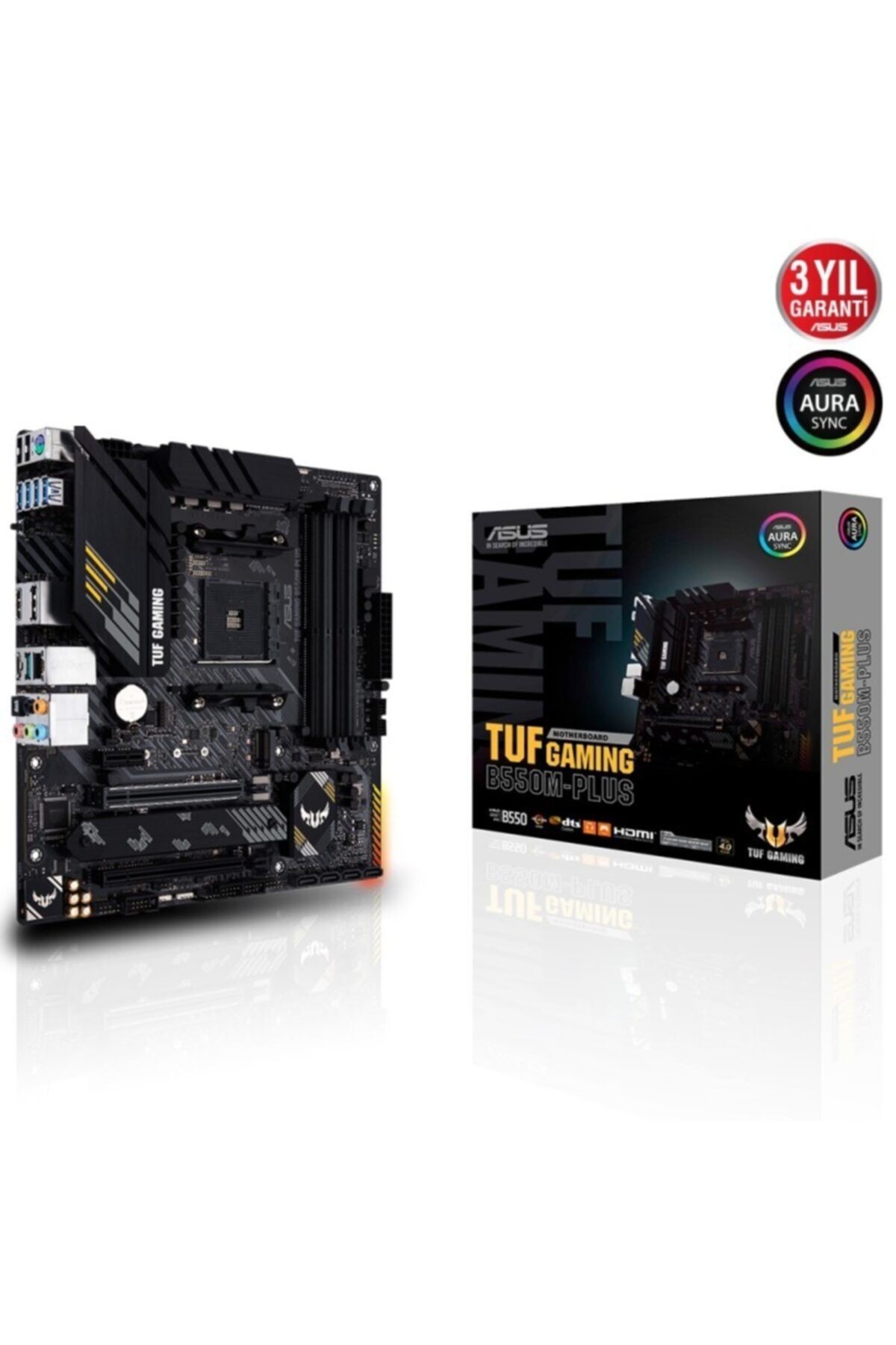 ASUS-اللوحة الأم Tuf Gaming B550m-plus AMD - الجيل الثالث DDR4 DP HDMI 2