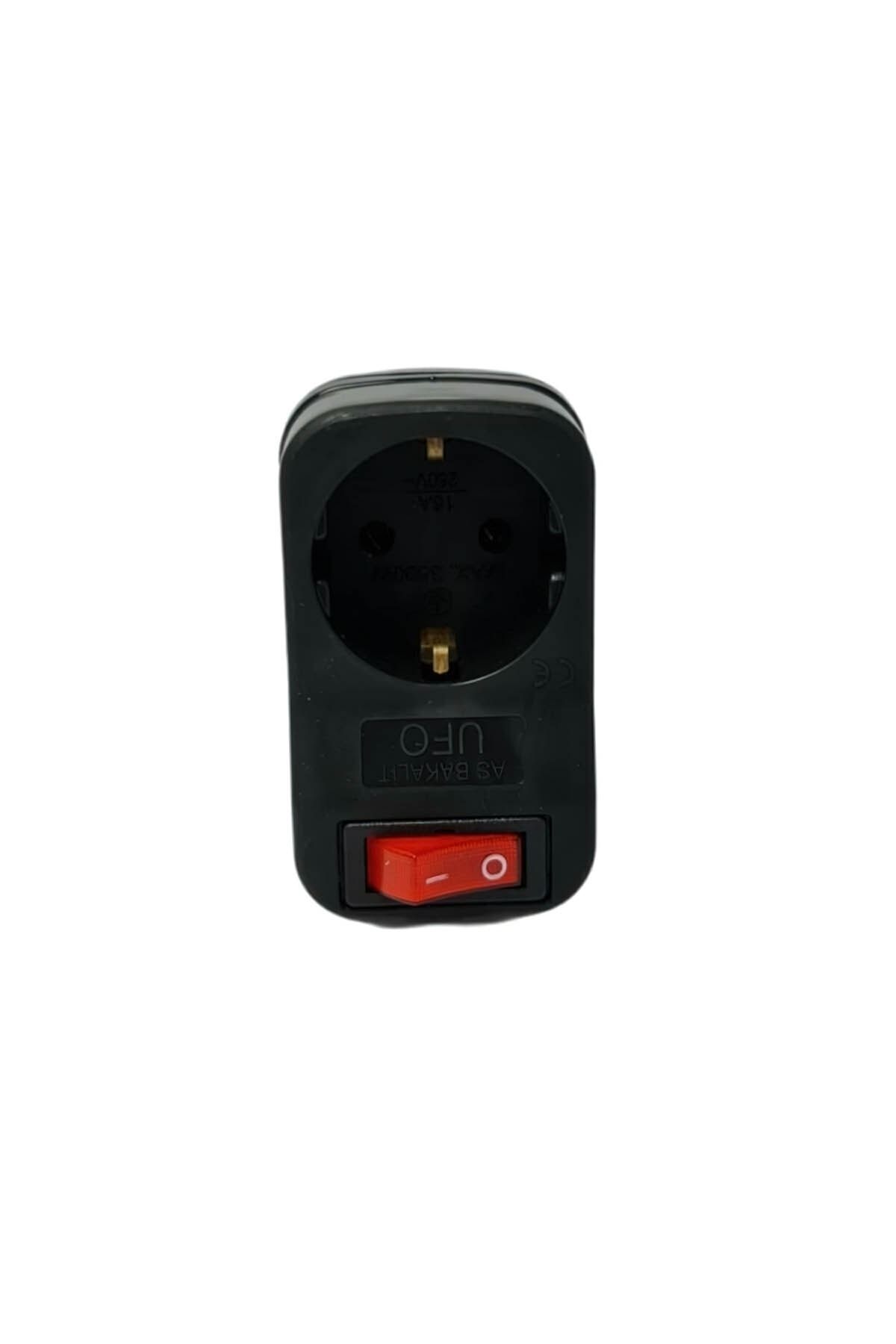 UFO-Switch Socket Single Black Surge Protected 3500w 2