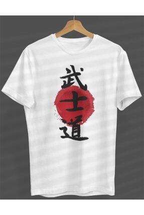 Unisex Kadın-erkek Bushido Path Of The Warrior Japanese Kanji Japan Beyaz T-shirt S23358042320SBEYAZNVM