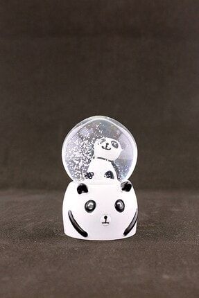 Dekoratif Mini Boy Panda Tasarımlı Kar Küresi Işıklı 7 Cm KHSG75861753