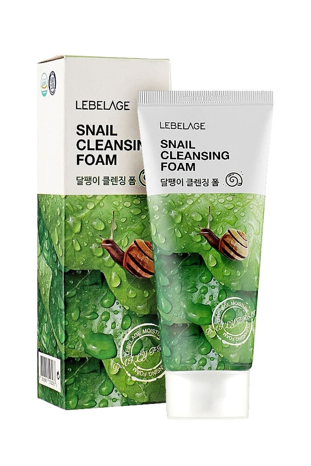 LEBELAGE Akneli ve Problemli Ciltler İçin Sebum Karşıtı Salyangoz Musin Temizleyici Köpük