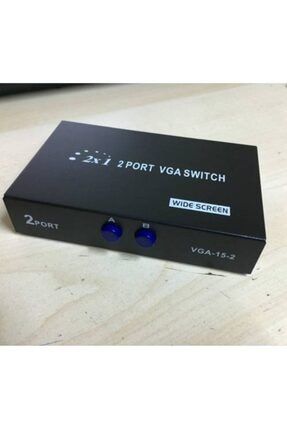 2 Port VGA Seçici Vga Switch VGA SWITCH Düğmeli Vga Çoklayıcı vga 2 li seçici düğmeli TYC00192914465