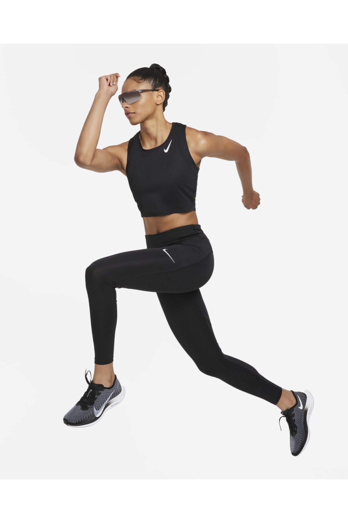 Nike Fast Running Leggings Full Length Leggings 3 Pocket Compact Full  Length Black Leggings - Trendyol