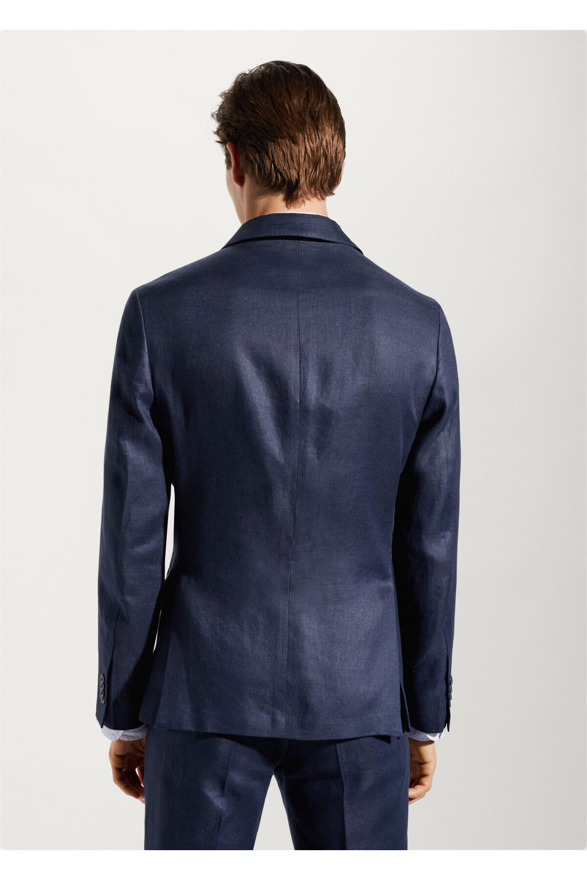 ژاکت مردانه آبی سرمه ای منگو | 57105502 اورجینال - تصویر 2