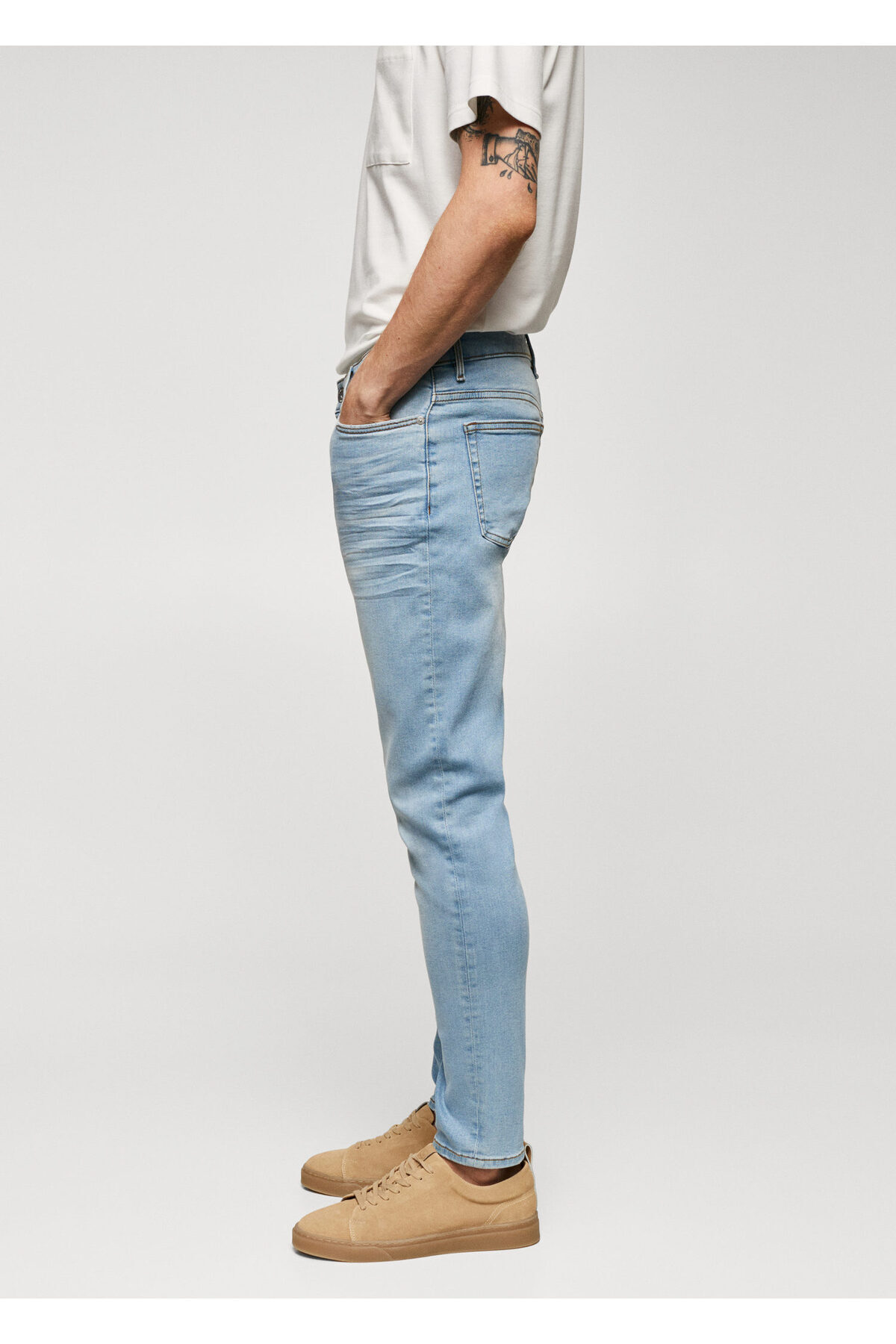 MANGO Man-Blugi pentru bărbați din denim lejer57040683 6