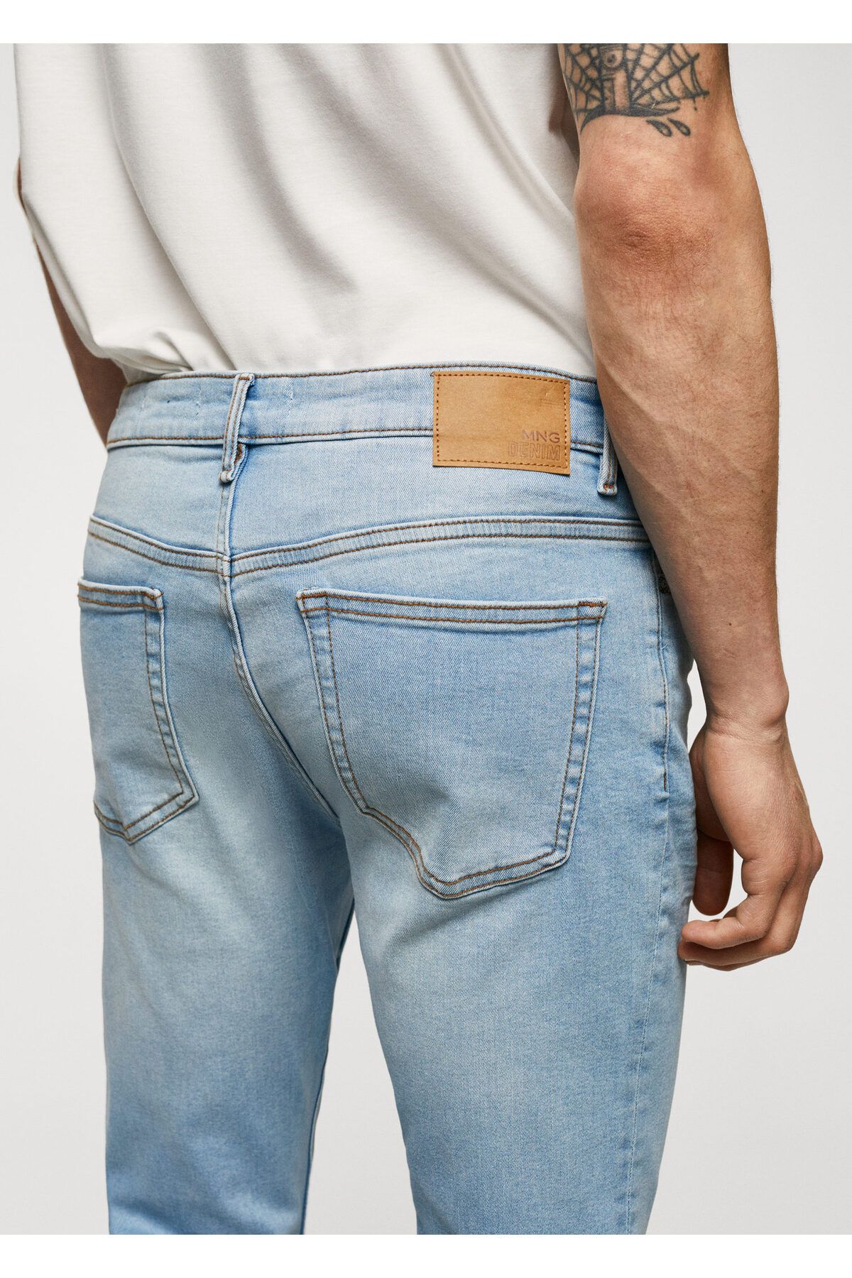 MANGO Man-Blugi pentru bărbați din denim lejer57040683 5