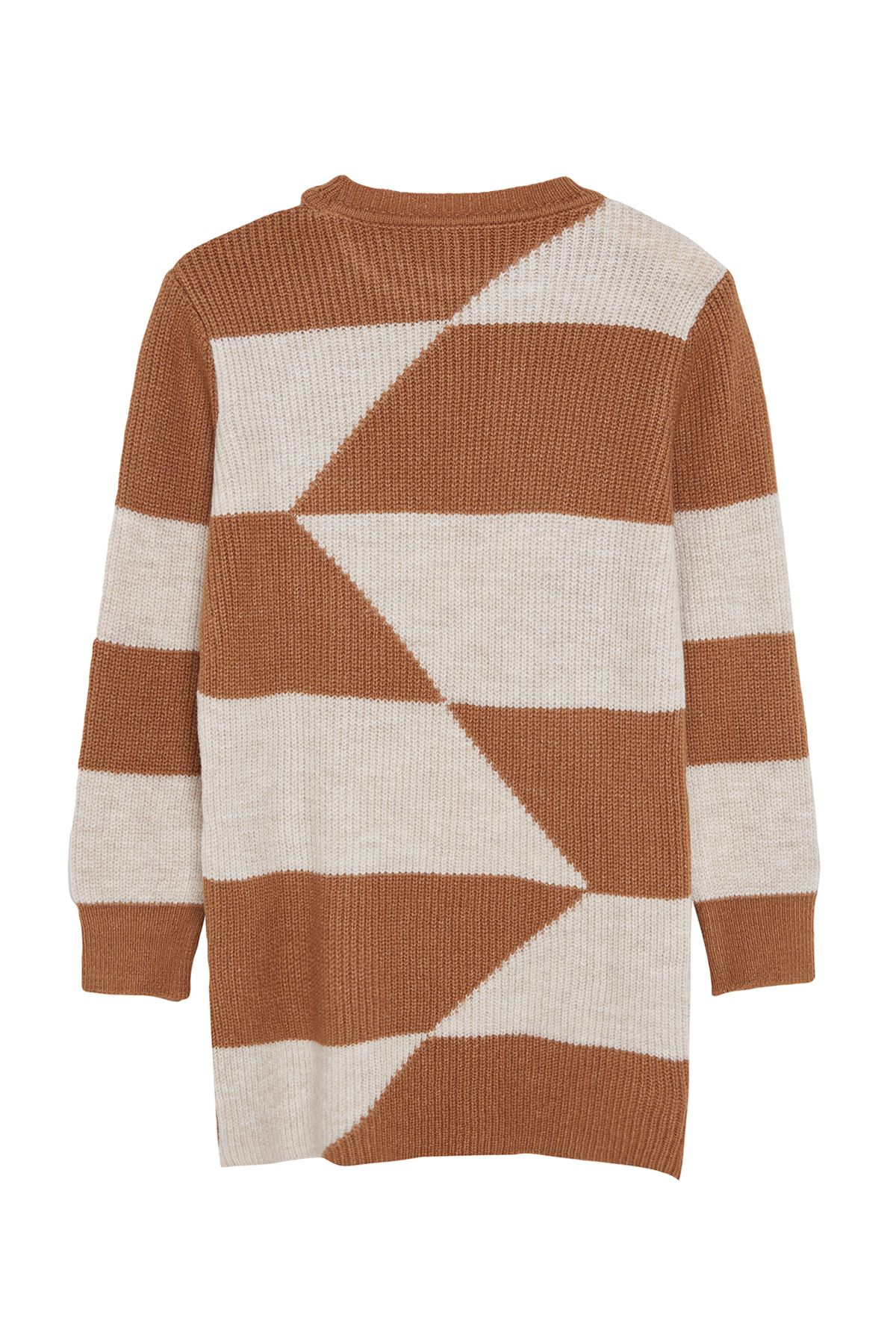 Trendyol Modest-М'який текстурований светр з верблюжого трикотажу Салоніки Orgu Block Pattern TCTAW25AK00005 7