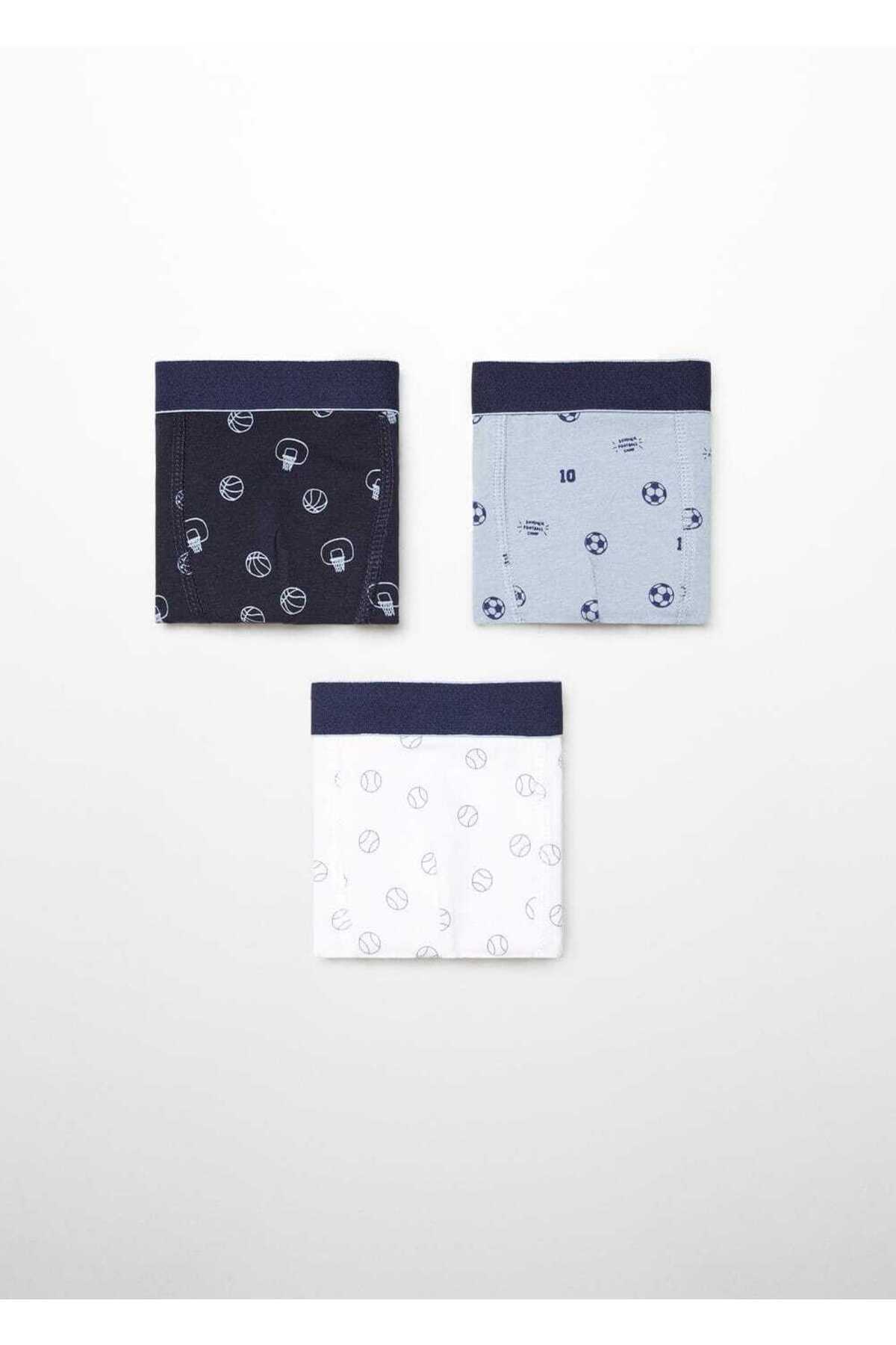 ست بوکسور طرحدار ۳ تکه  ست بوکسور طرحدار ۳ تکه