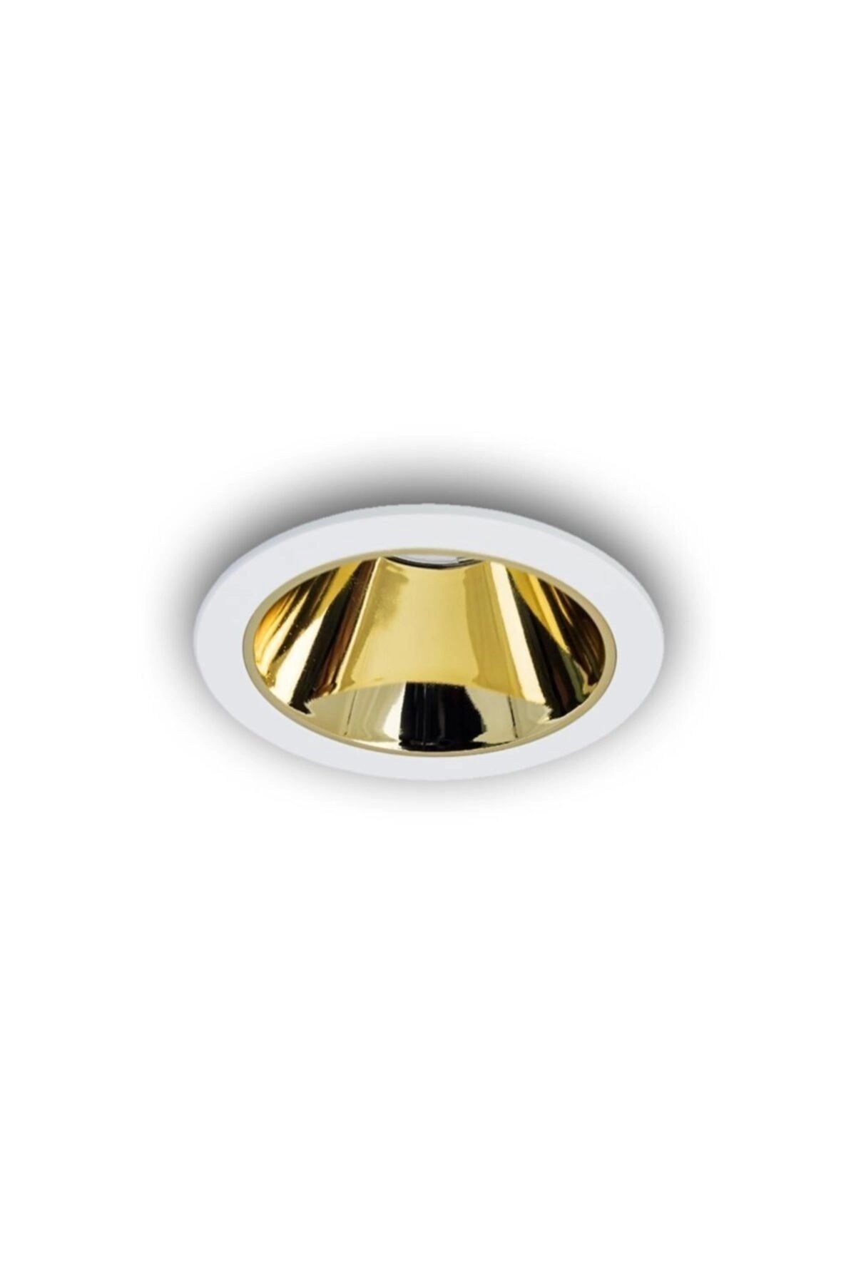 LIGHTMORE-Round Recessed Spot Luminaire with Gu10 Lampholder - White Frame and White Inner Coating 4