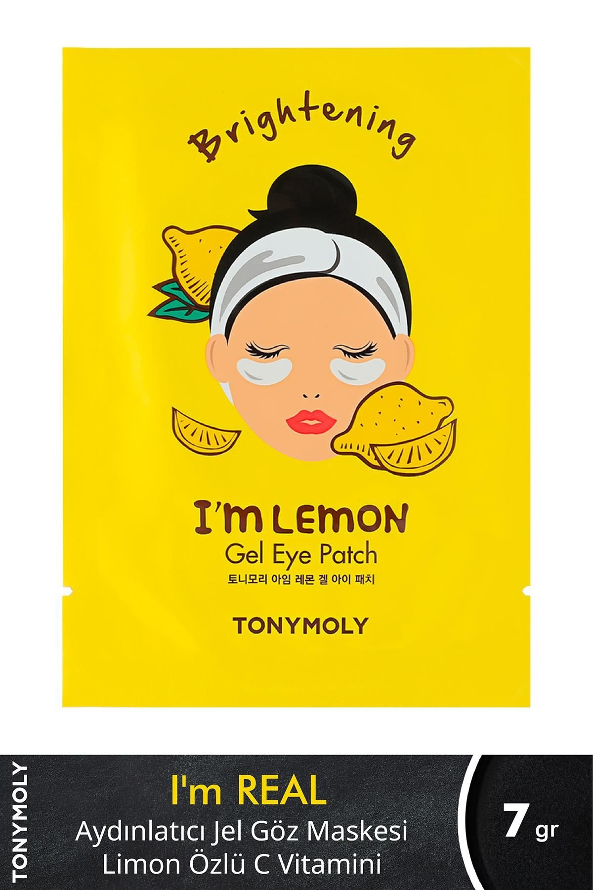TONYMOLY-قناع العين آي ريل جل الليمون لتفتيح البشرة (قطعة واحدة) 1