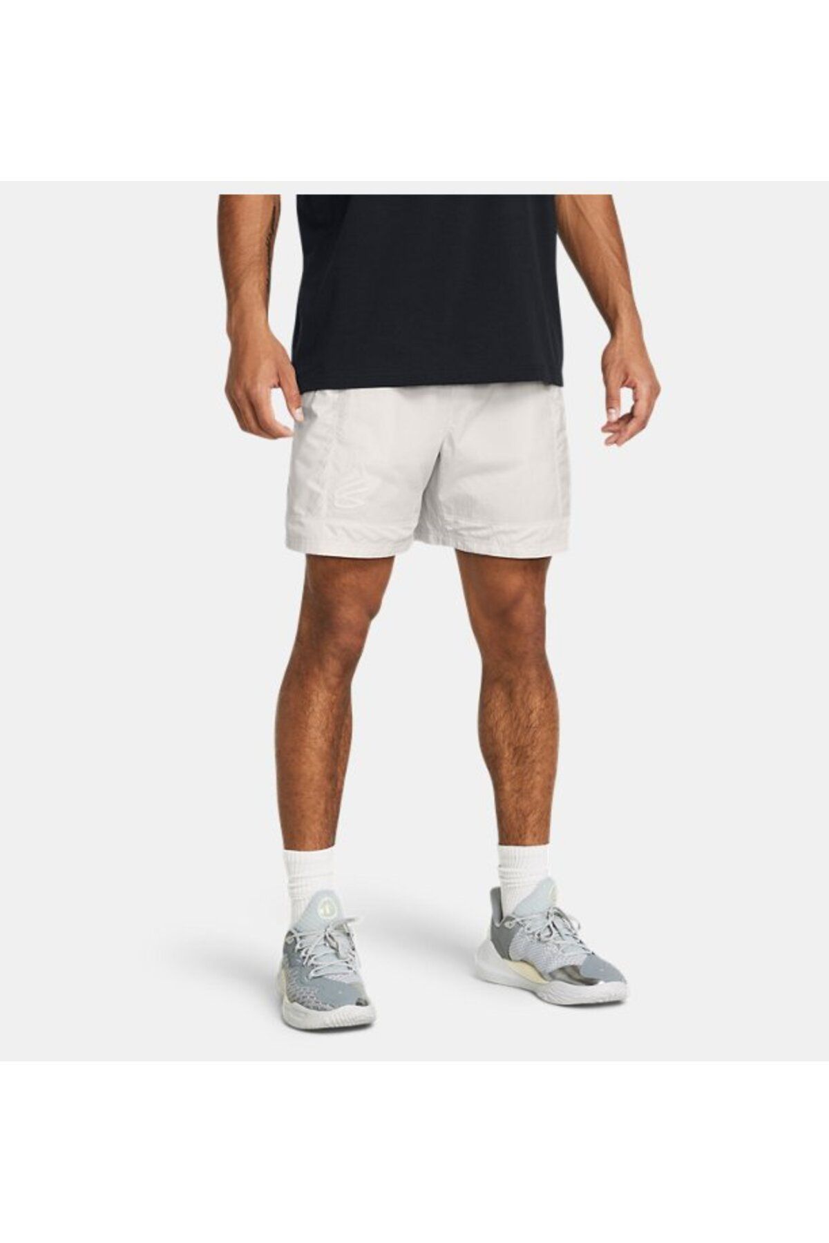 شورت ورزشی سفید مردانه بافندگی 1383373 114 Under Armour