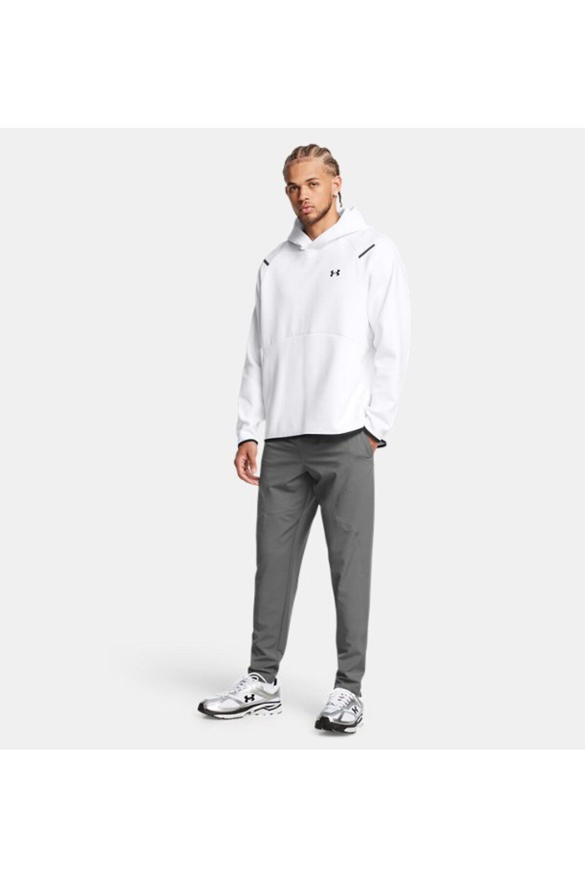 شلوار گرمکن ورزشی سبز مردانه شلوارهای مخروطی غیرقابل توقف در UA 1352028 025 Under Armour
