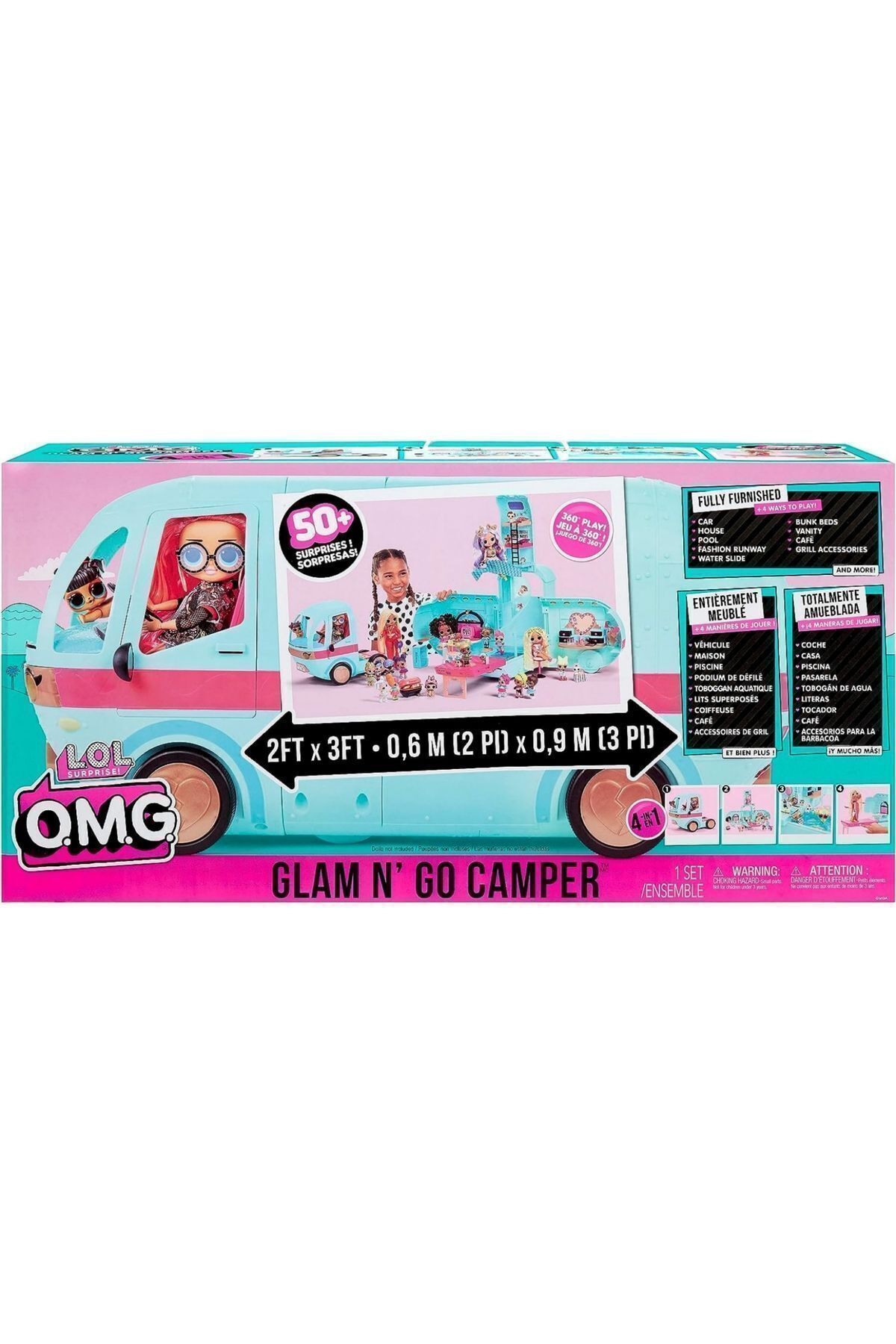 GIOCHI PREZIOSI Civciv Oyuncak L.O.L. Surprise OMG Glam N Go Camper Moda Karavan 4 In 1 Fiyat Yorumlar Trendyol