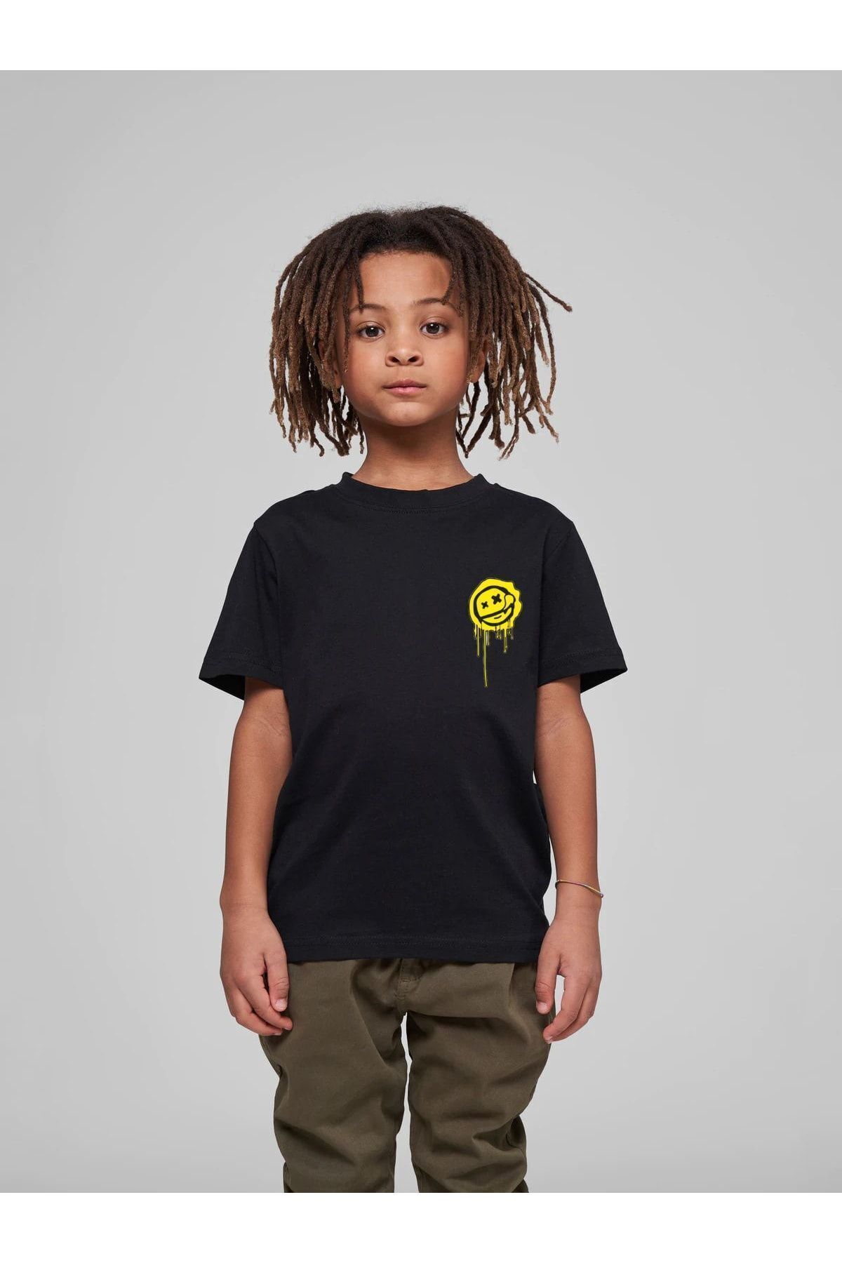 VASK Çocuk Oversize Unisex Future Pamuklu Bisiklet Yaka Tişört fotoğrafı 2 (önizleme)