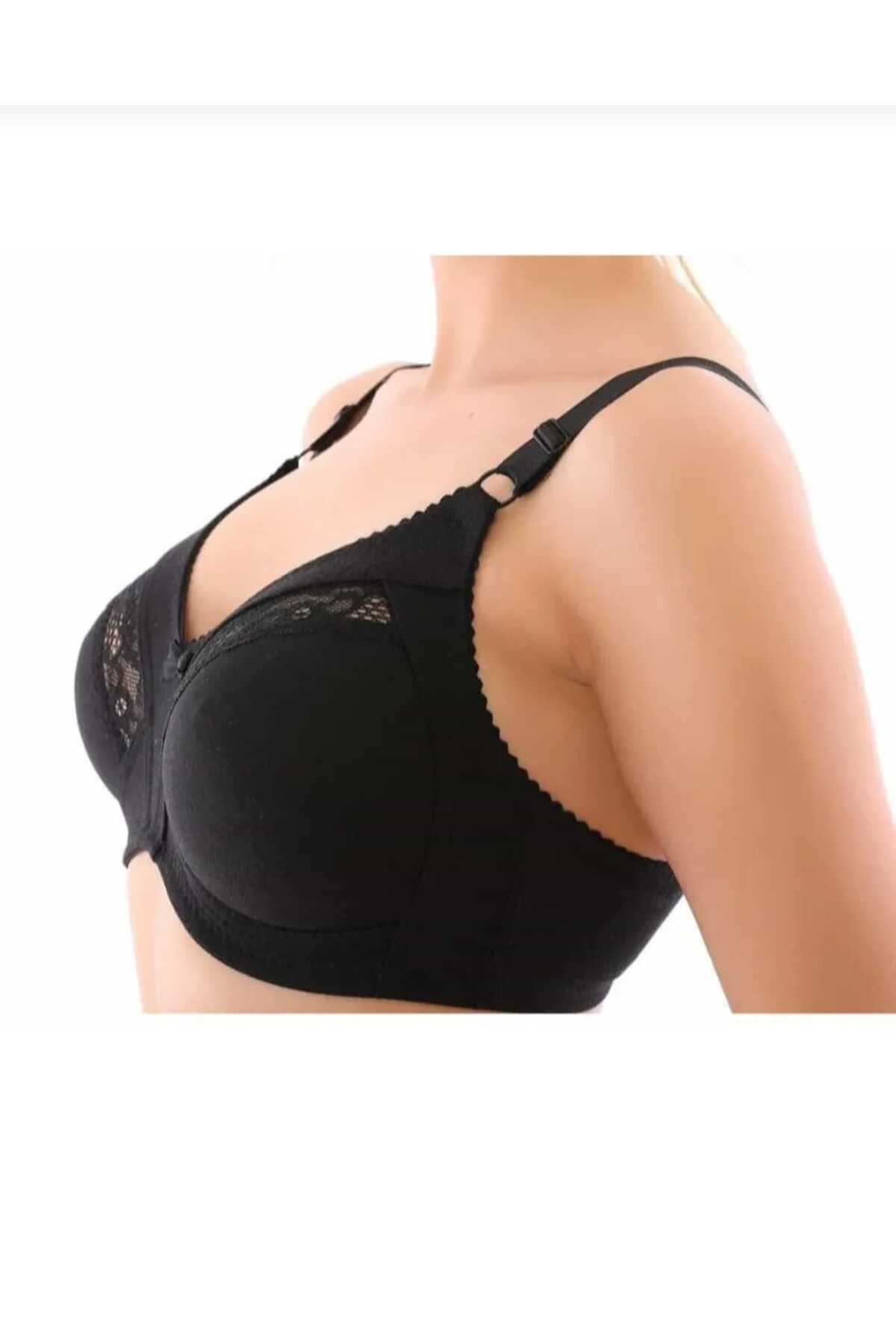 NARIYA  Kadın Büyük Beden Toparlayıcı Sütyen 2'li 2 Adet Penye Sütyen Toplayıcı Telsiz Günlük Rahat Sütyen - Görsel 5