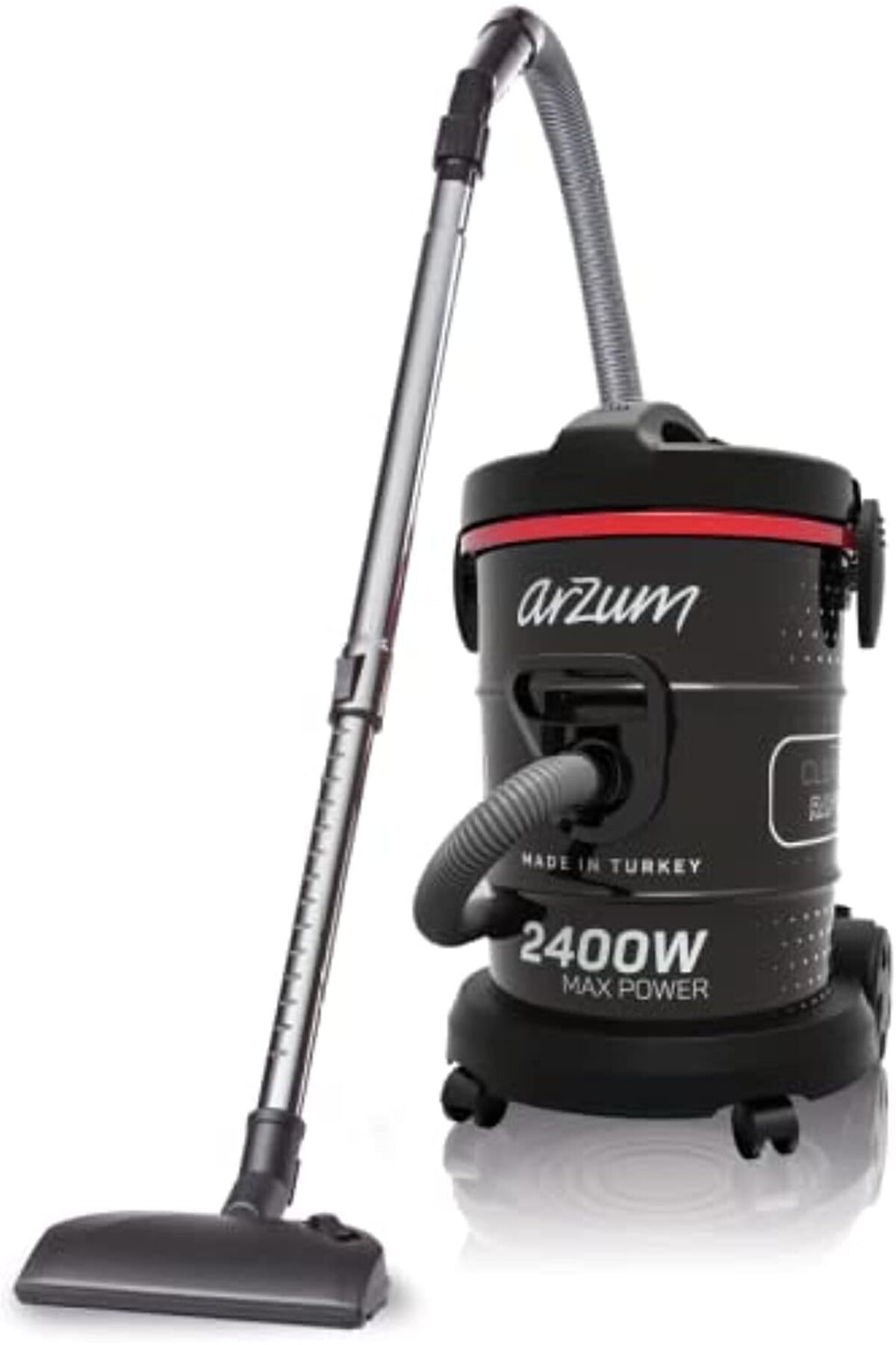 Arzum Drum Vacuum Cleaner 2400 Watts,Black, 21 liter, AR4106