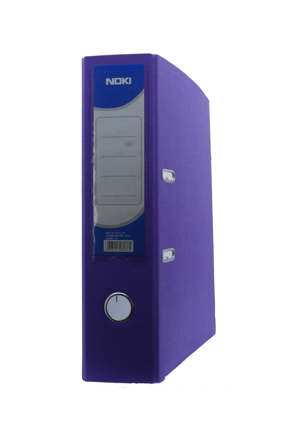 Noki Geniş Plastik Klasör (56411-100) Mor 1 Adet