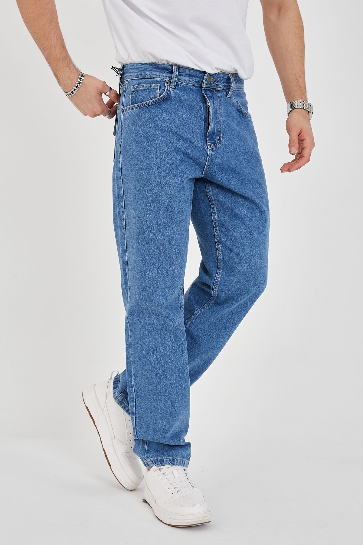 ENZİM JEANS-Pánske baggy džínsy zo 100% bavlny 3