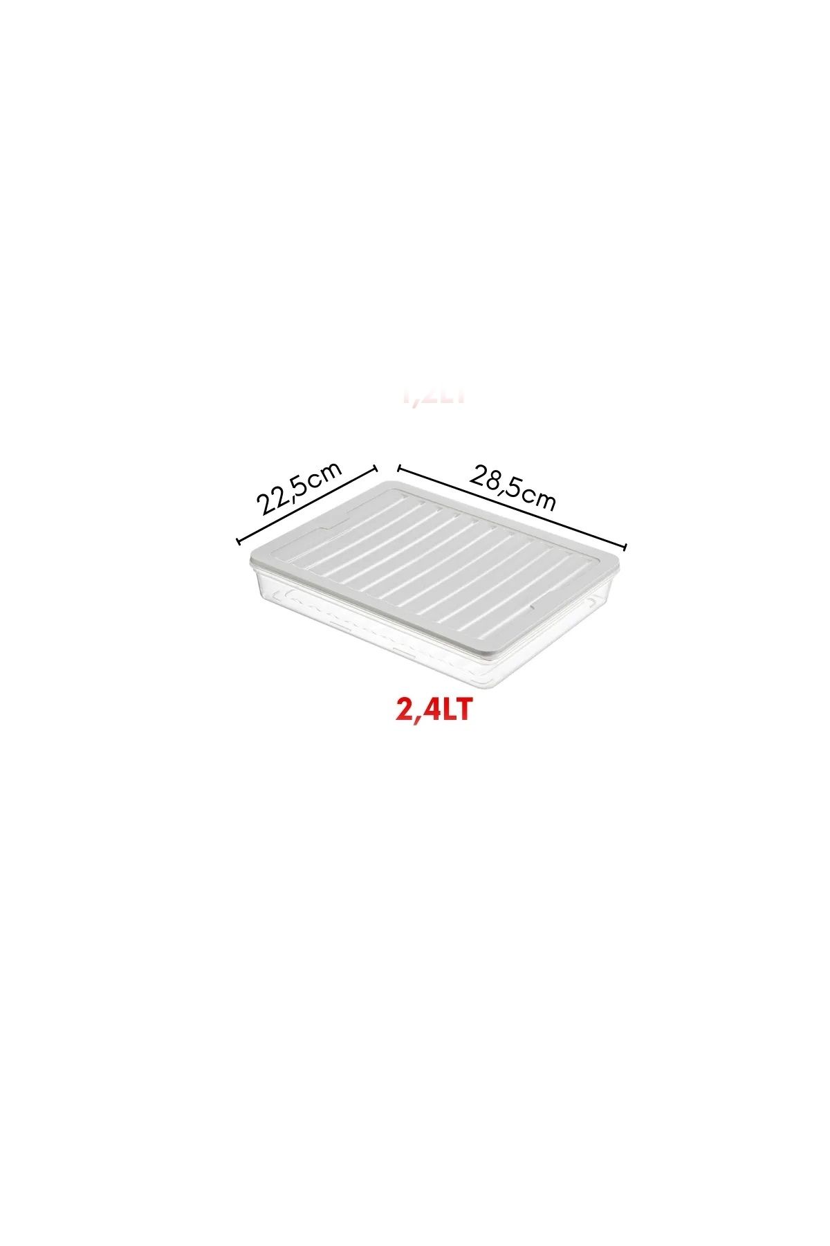 Open Home Concept-Freshbox Set of 4 - Cream Storage Container Suitable for Microwave and Diffraction 2