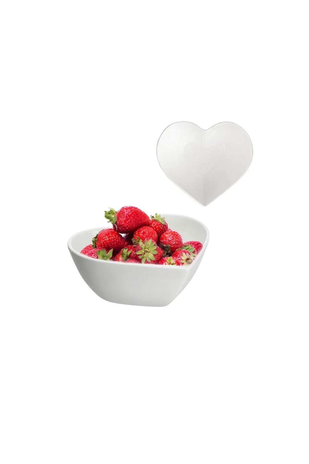 ultraform-Porcelain Heart Bowl Std 14x12cm Snack Bowl 4-Piece Kitchen Appliance Appetizer Presentation Plate Hotel Quality Hard 5