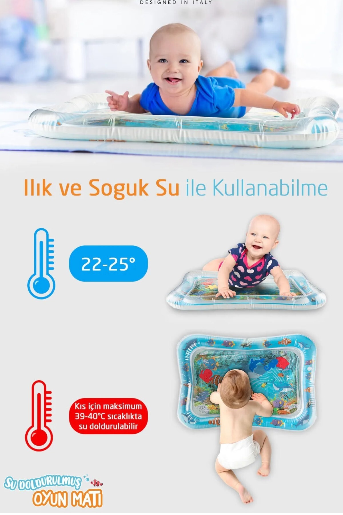 YILDIRIM OYUNCAK Şişirilebilen Su Aktivite ve Oyun Matı - Bebek Su Oyun Matı (TUMMY TİME) Karın Üstü Aktivite Zamanı fotoğrafı 5 (önizleme)