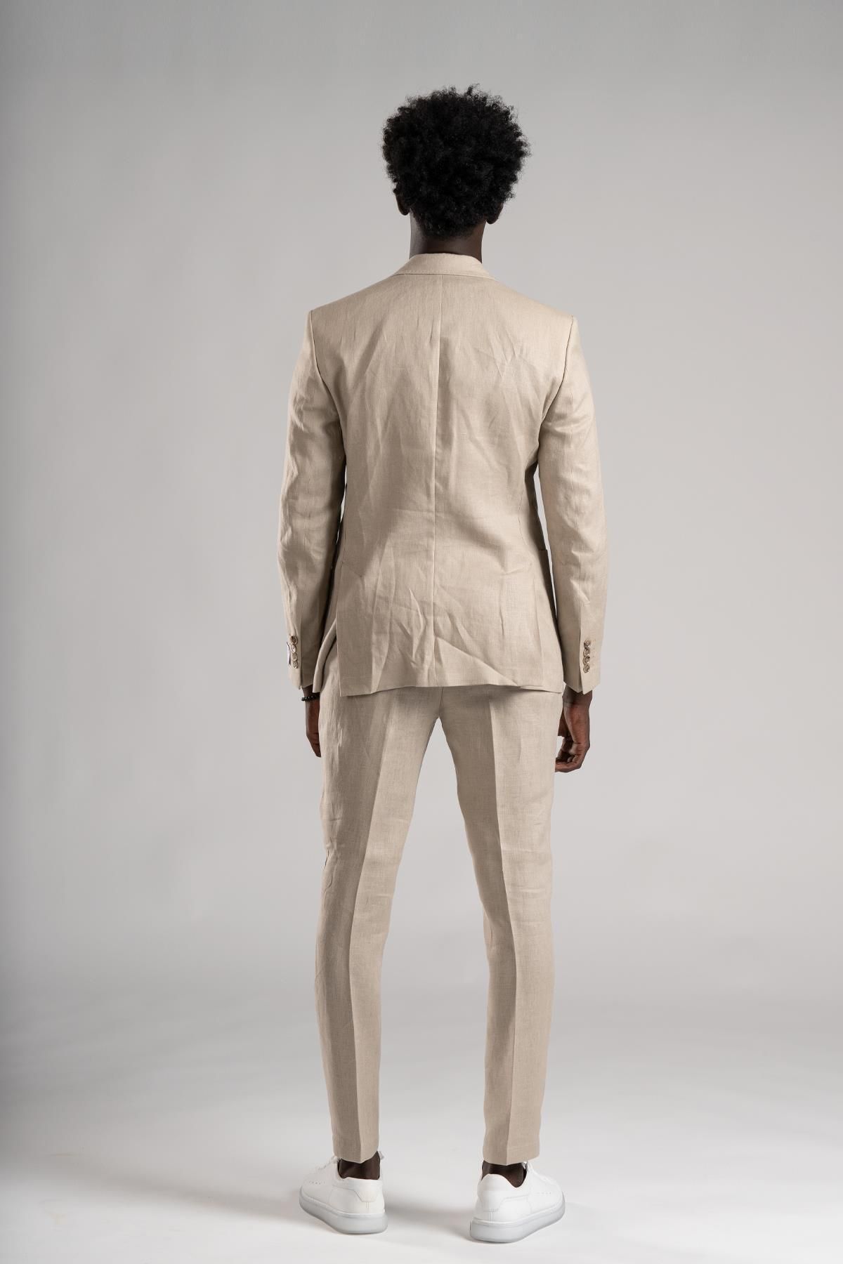 Sır-SIR Regular Fit - Half Lined 100% Linen Suit 5