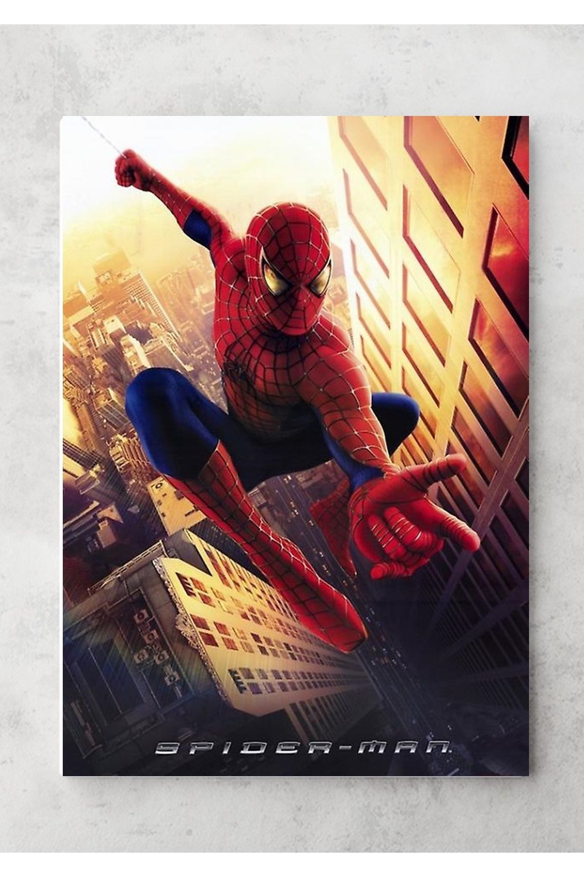 Poster City Spider Man Dizi Film Posteri-Çerçevesiz Parlak