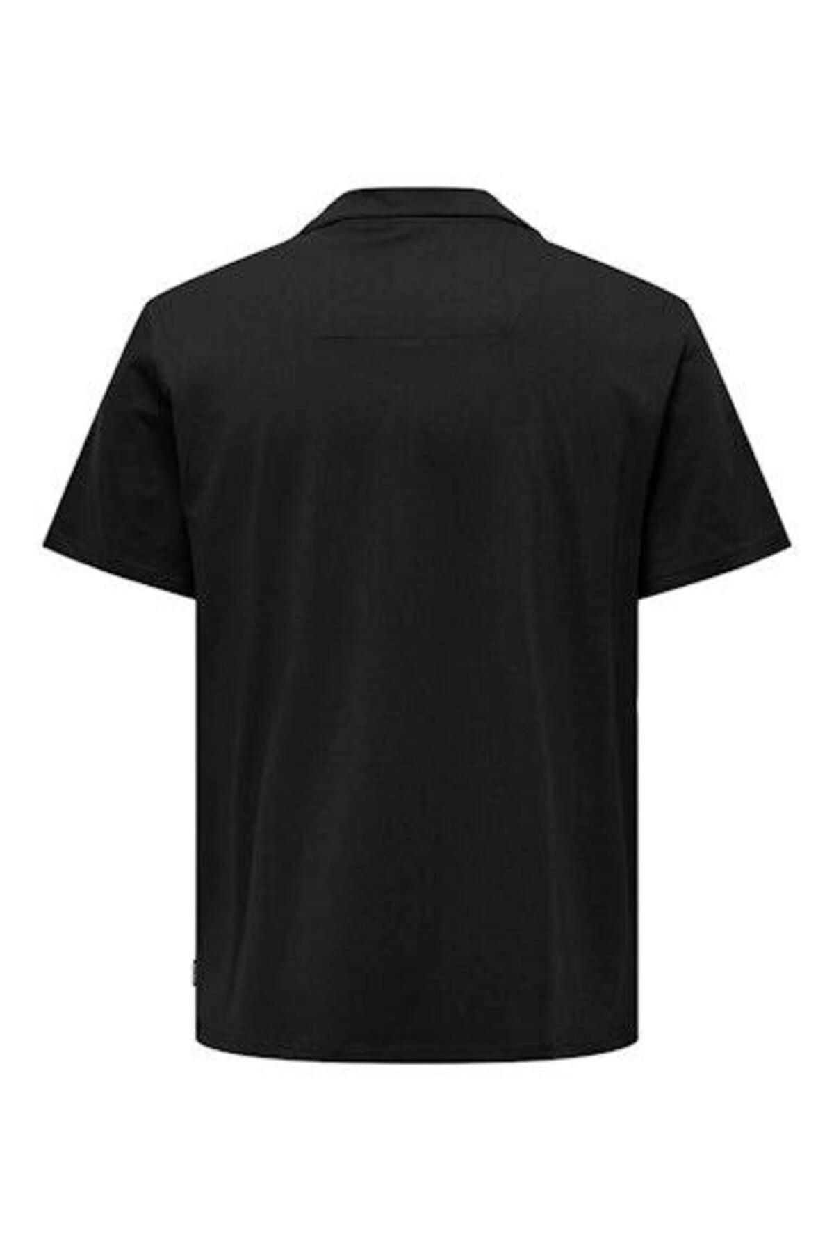 تی شرت مردانه Onsabraham Reg Ss Resort Polo Cs 22019294 مشکی Only & Sons