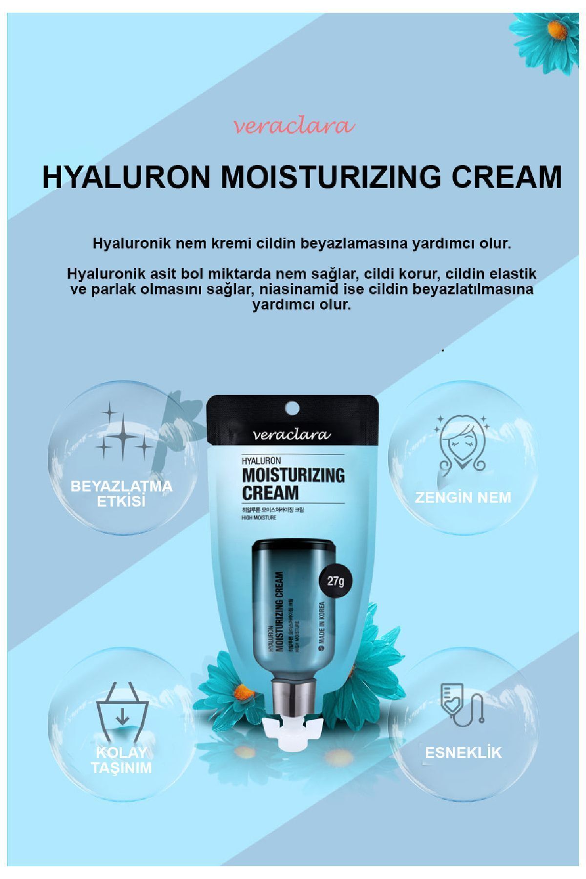 VERACLARA-Ultra Moisturizing Hyaluronic Acid Face Cream 4