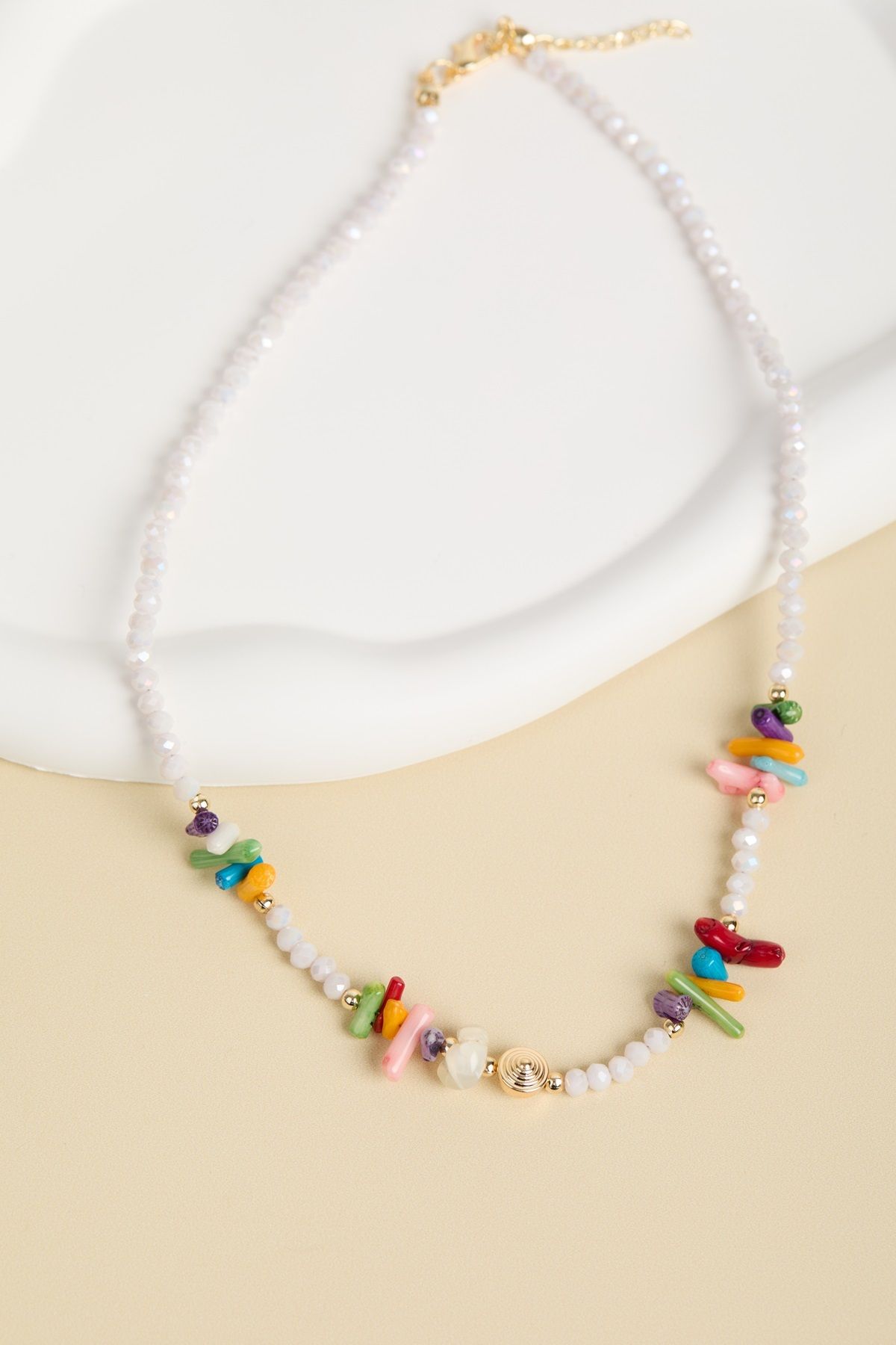 Elika Silver-Colorful Women's Bijouterie Necklace 5