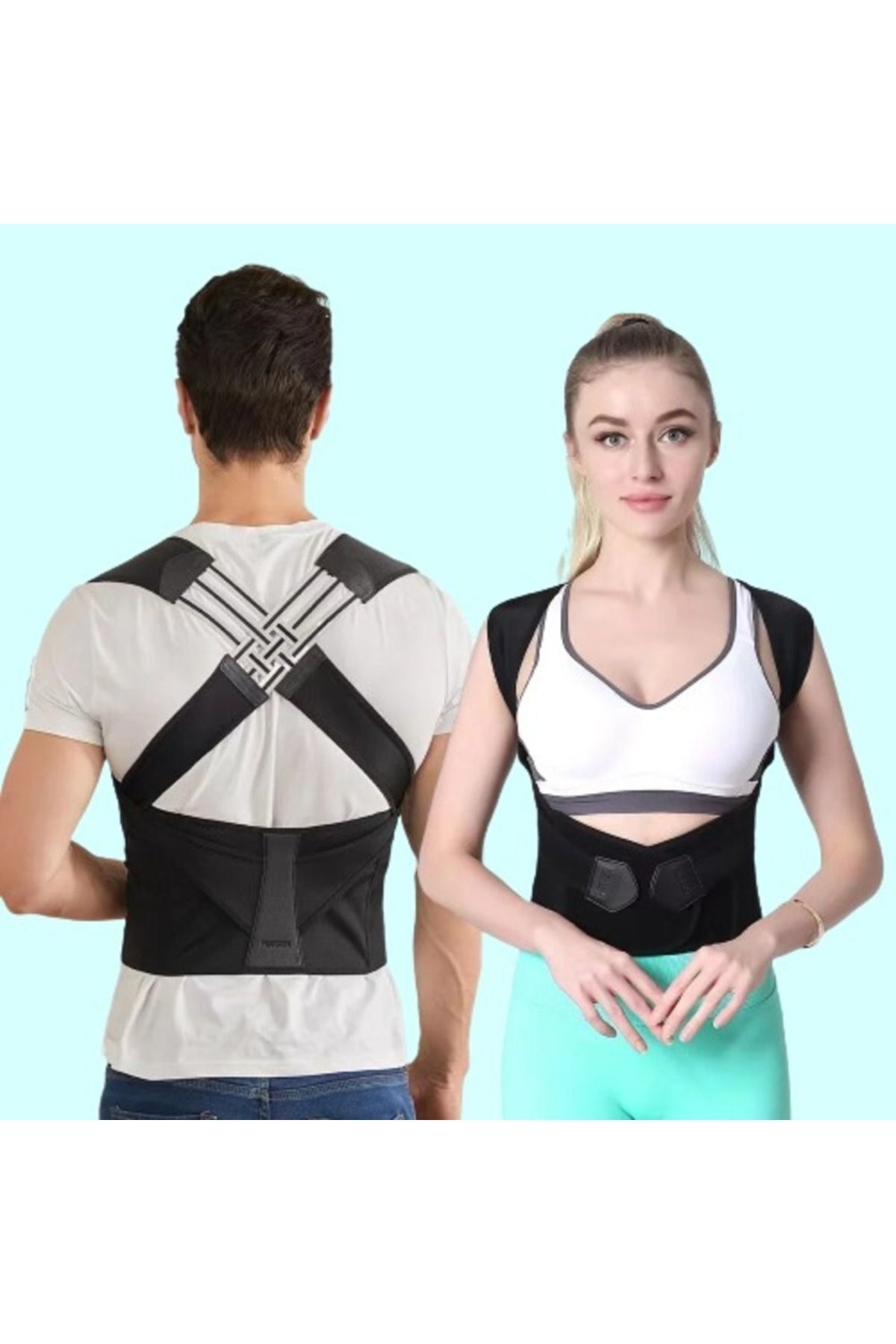 Dik Duruş Korsesi Erkek Kadın Ortopedik Sporcu Medikal Ayarlanabilir Sırt Korsesi
