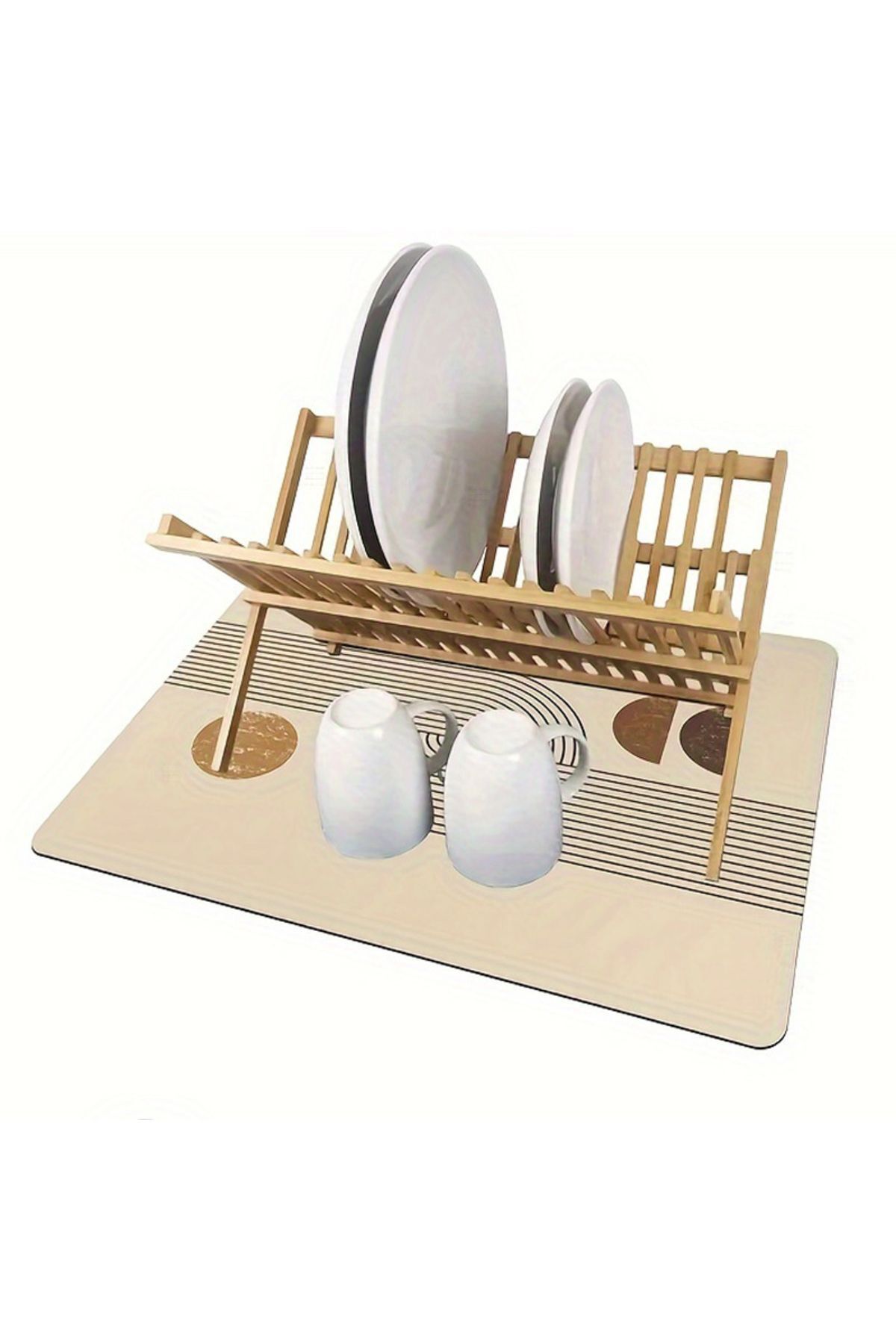 3D ELSE HALI-Ds-08 Model Non-Slip Drying Cloth - Dish Drying Mat, Countertop Cover 3