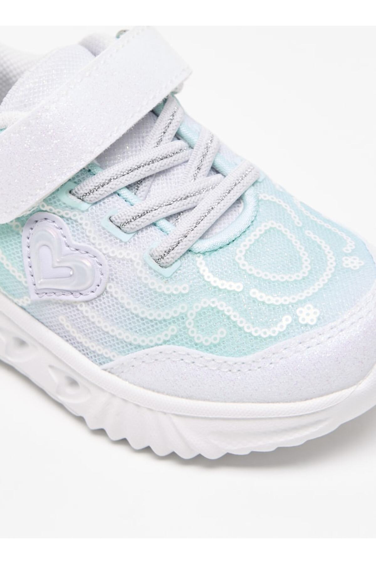 Juniors-Ombre Textured Sneakers with Hook and Loop Closure 5
