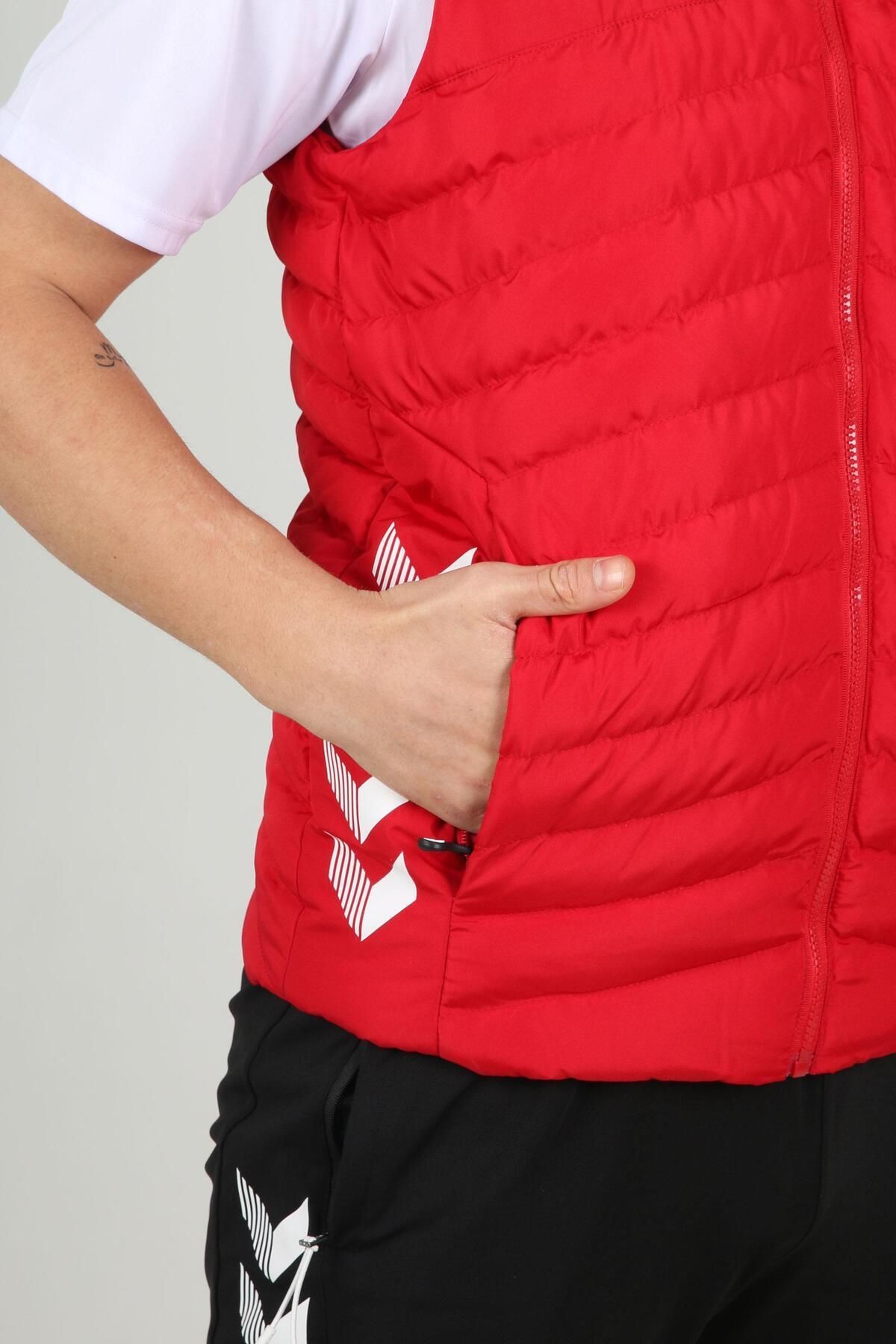 جلیقه ورزشی قرمز مردانه برنده سوگند اورجینال hummel