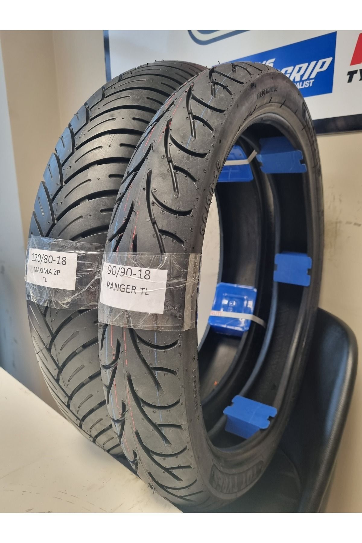 MARUTİ TYRES 120/80-18 VE 90/90-18 MOTOSİKLET LASTİK TAKIMI TL (TUBELESS - DUBLEKS) MAXİMARANGER