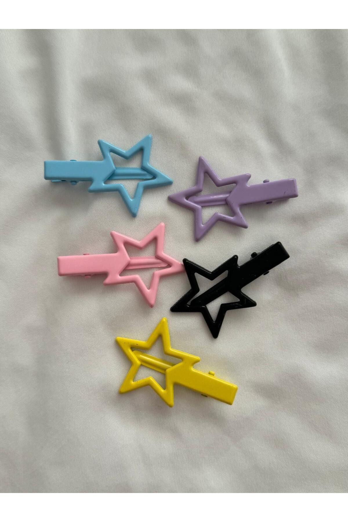 Planet Butik-Set of 5 Colorful Star Side Buckles 2