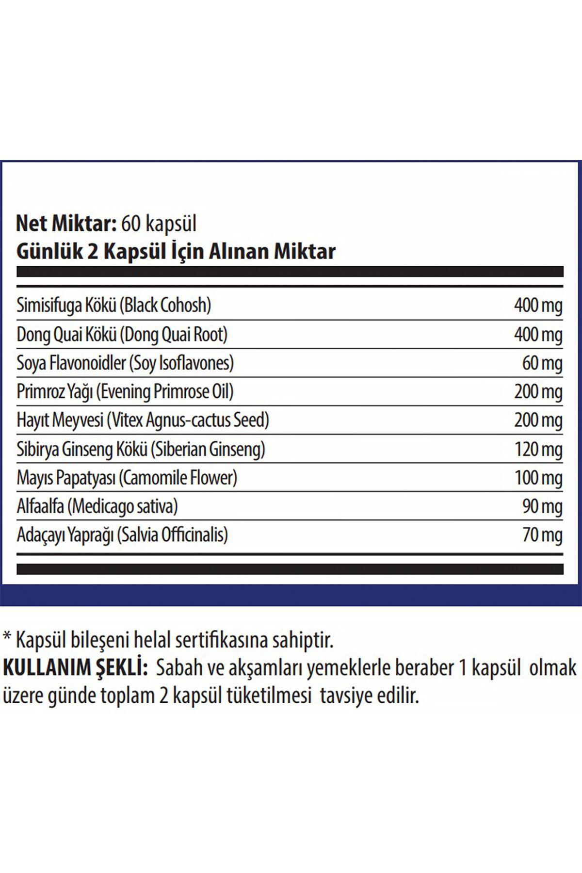 Tums-Meno Formula - Leaf, Soy, Primrose Oil and Dong Quai 60 Capsules 2