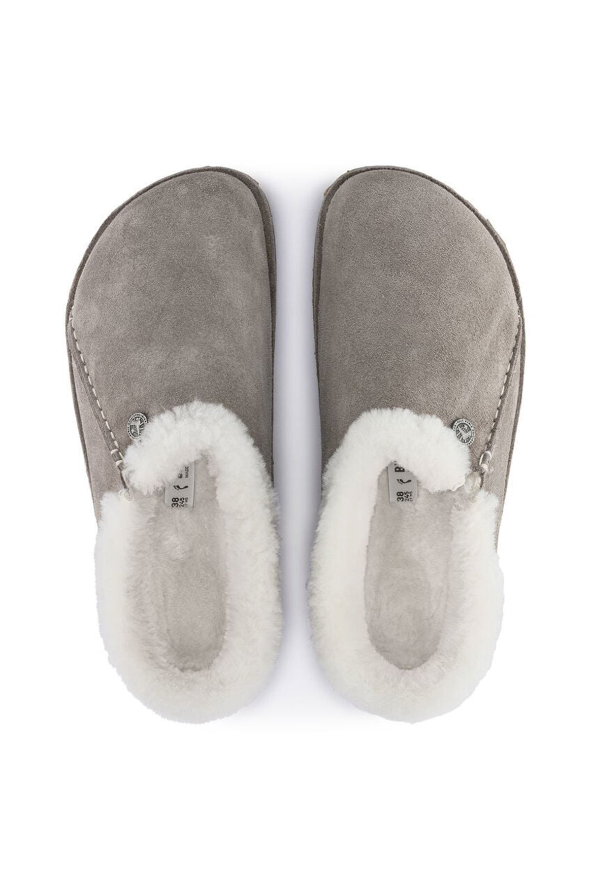 دمپایی منزل خاکستری زنانه زرمات اورجینال Birkenstock
