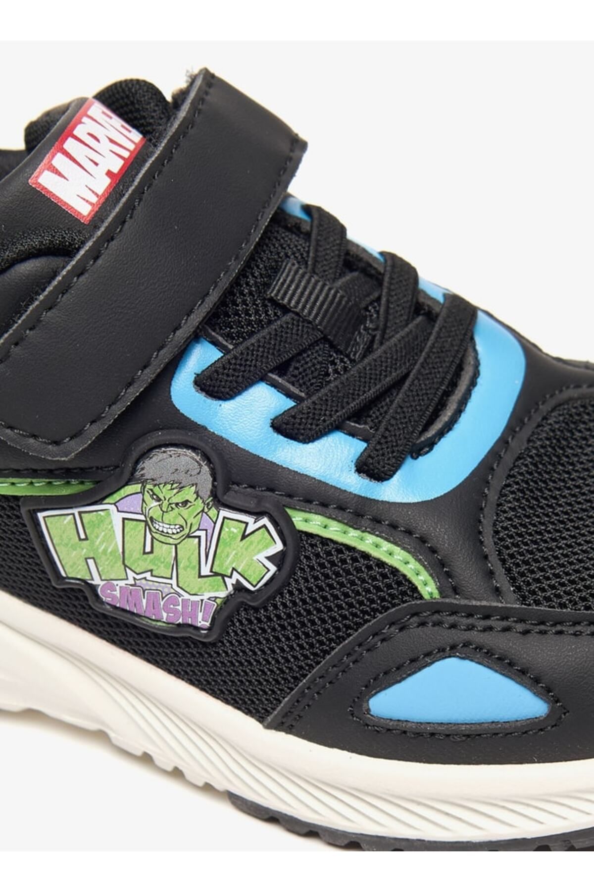 Marvel-Hulk Detail Sneakers with Hook and Loop Closure 5